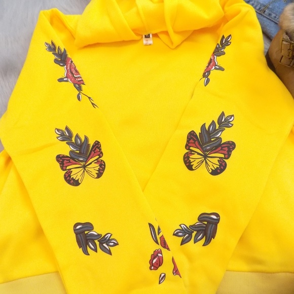 Offer Me! Last One Medium! Floral Print Hoodie - Picture 2 of 5